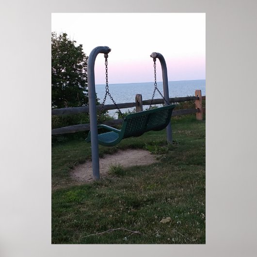 Swing met Uitzicht Poster (Voorkant)