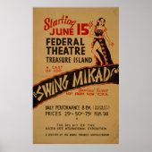 Swing Mikado  Theater WPA Poster (Voorkant)