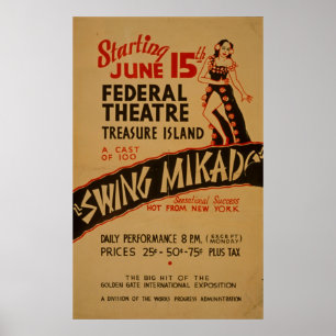 Swing Mikado  Theater WPA Poster