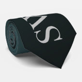 Swing muziek dans outfit voor mannen klassiek zwar stropdas (Opgerold)