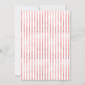 Swing op over honkbal verjaardagsfeestje uitnodigi kaart (Achterkant)