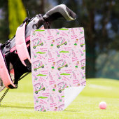 Swing Pink Golfer Borstkankerbewustzijn Golfhanddoek