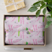 Swing Pink Golfer Breast Cancer Bewustheid Tissuepapier (Geschenk)