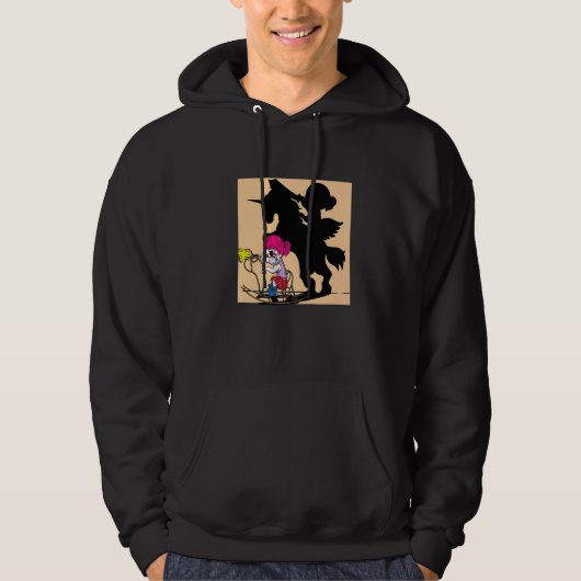 Swing Rocking Horse Unicorn Childhood Riding Women Hoodie (Voorkant)