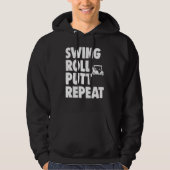 Swing Roll Putt Repeat Player Women Golf Hoodie (Voorkant)