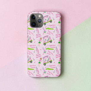 Swing Roze Golfer Borstkanker Bewustzijn Case-Mate iPhone Case