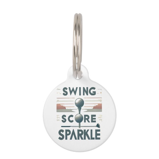 Swing, score, fonkeling huisdierpenning (Voorkant)