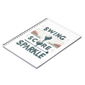 Swing, score, fonkeling notitieboek (Linkerzijde)