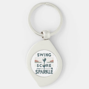 Swing, score, fonkeling sleutelhanger