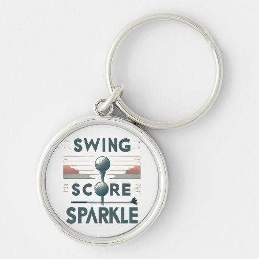 Swing, score, fonkeling sleutelhanger (Voorkant)