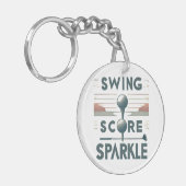 Swing, score, fonkeling sleutelhanger (Voorkant Links)