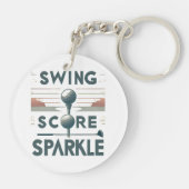 Swing, score, fonkeling sleutelhanger (Achterkant)