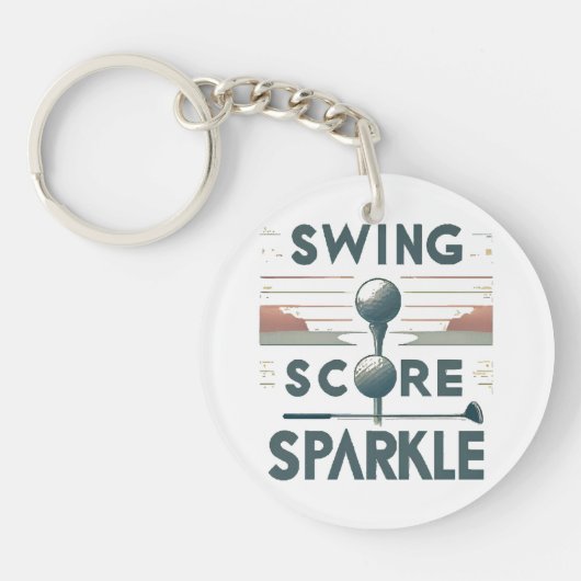 Swing, score, fonkeling sleutelhanger (Voorkant)
