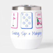 Swing, Sip, Mahjong / Golf-Themed Mahjong Feestje (Voorkant)