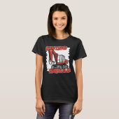 Swing Squad Hydraulische Loader Backhoe Graafmachi T-shirt (Voorkant volledig)