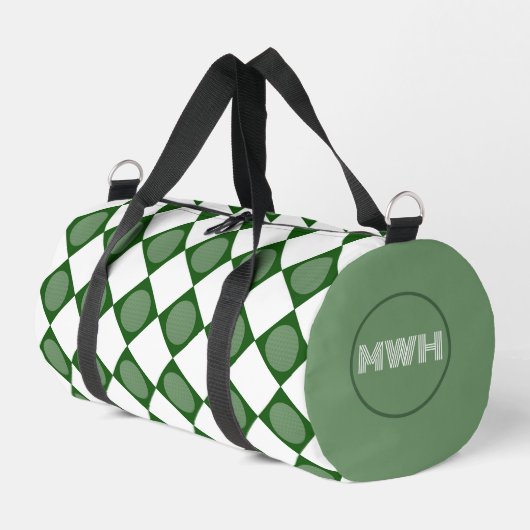Swing & stijl: Gepersonaliseerde Golf Ball Duffel  Plunjezak (Linkerhoek)