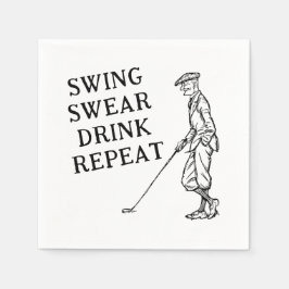 Swing, Swear, Drink, Golfpapier servetten herhalen