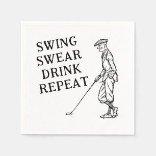 Swing, Swear, Drink, Golfpapier servetten herhalen