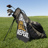 Swing Swear Look For Ball Repeat Golf Golfers Golf Golfhanddoek (Groen)