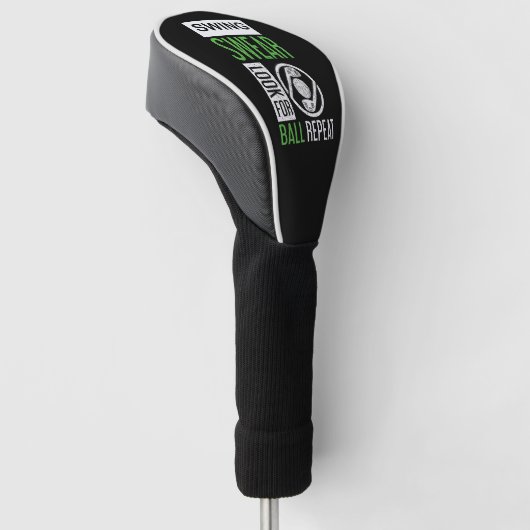Swing Swear zoekt bal Herhaal Golf Head Hoesje Golfheadcover (Schuin)