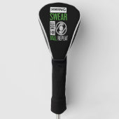 Swing Swear zoekt bal Herhaal Golf Head Hoesje Golfheadcover (Voorkant)