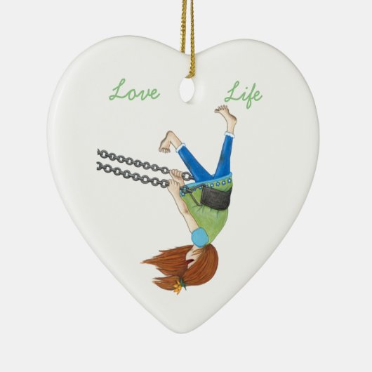 Swing Time Heart Ornament (Rechts)