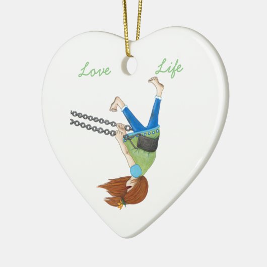 Swing Time Heart Ornament (Links)