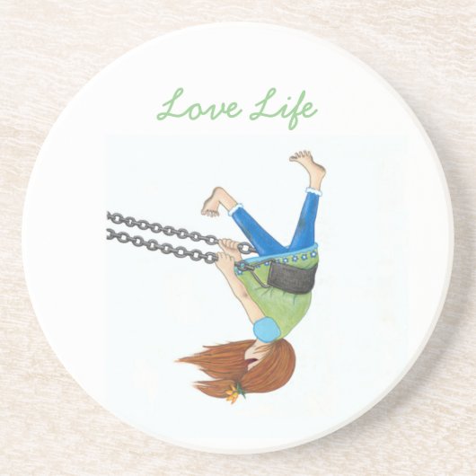 Swing Time Sandstone-Onderzetter Zandsteen Onderzetter (Voorkant)