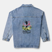 Swing voor de genezing van borstkanker denim jacket (Achterkant)
