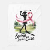Swing voor de genezing van borstkanker fleece deken (Voorkant)