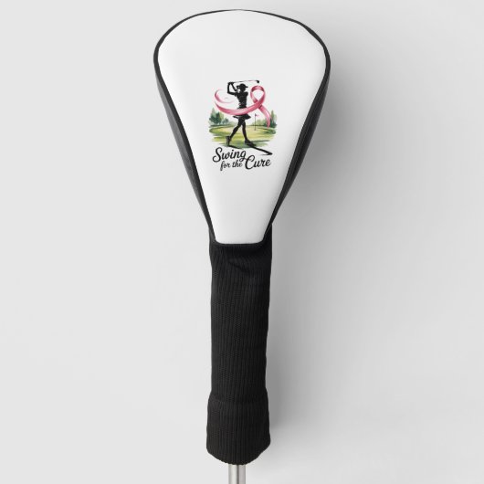Swing voor de genezing van borstkanker golfheadcover (Voorkant)