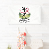 Swing voor de genezing van borstkanker spandoek (Insitu)