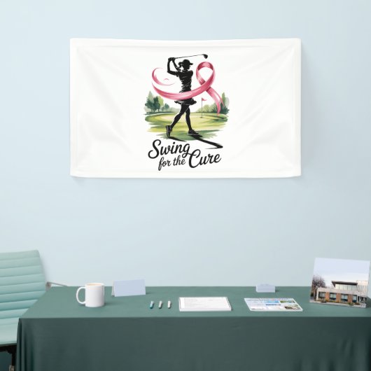 Swing voor de genezing van borstkanker spandoek (Beurs)