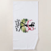 Swing voor de genezing van borstkanker strandlaken (Voorkant)