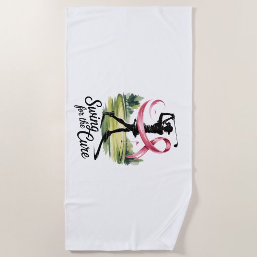 Swing voor de genezing van borstkanker strandlaken (Voorkant)