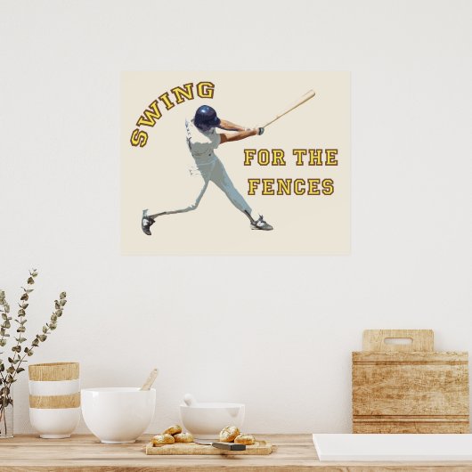 Swing voor de hekken poster (Keuken)