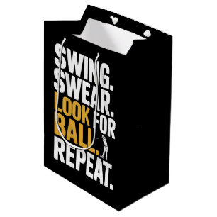 Swing Zweer Zoek Bal Herhaal Golf Golfers Golf Medium Cadeauzakje