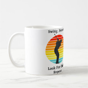 Swing Zweer Zoek Bal Herhaal Grappige Vintage Ga Koffiemok
