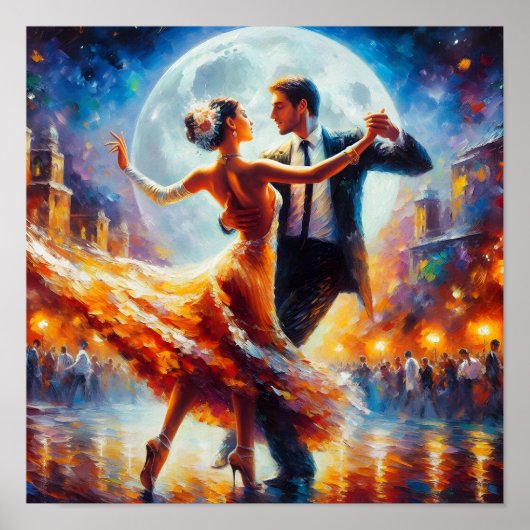 Swingdansen Ballroomdansen Danser Dans Poster (Voorkant)