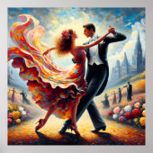 Swingdansen Ballroomdansen Danser Dans Poster (Voorkant)