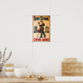  swingdansgroet voor militaire dienst poster (Keuken)