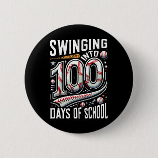 Swingen naar 100 dagen school Bysell 100ste dag Ronde Button 5,7 Cm