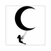 Swingen op de maan rubberstempel (Afrduk)