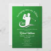 Swingend mijn vijftiger jaren in Modern Golf Spele Kaart (Voorkant)