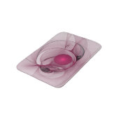 Swingende Fractal, Moderne Abstracte Bes Pink Kuns Badmat (Gekanteld)