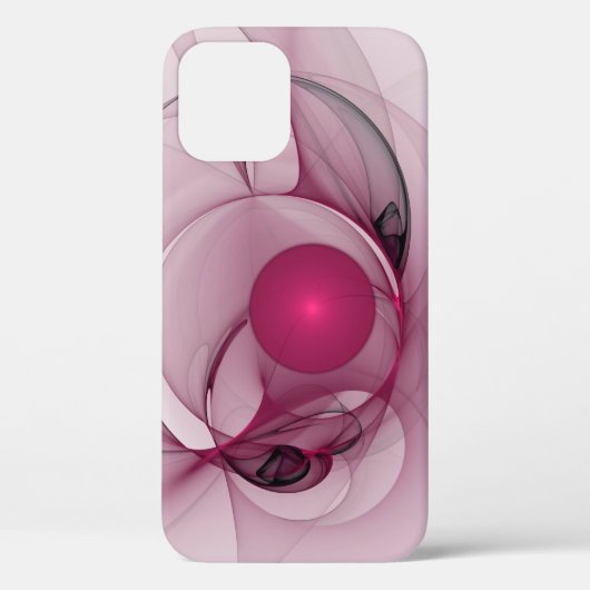 Swingende Fractal, Moderne Abstracte Bes Pink Kuns Case-Mate iPhone Case (Achterkant)