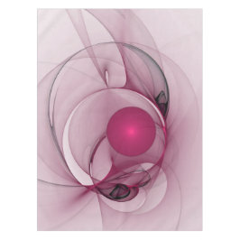 Swingende Fractal, Moderne Abstracte Bes Pink Kuns Tafelkleed
