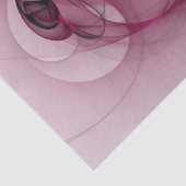 Swingende Fractal, Moderne Abstracte Bes Pink Kuns Tissuepapier (Detail)