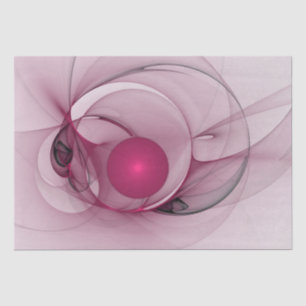 Swingende Fractal, Moderne Abstracte Bes Pink Kuns Tissuepapier