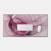 Swingende Fractal, Moderne Abstracte Besroze Kunst Bureaumat (Keyboard & Muis)